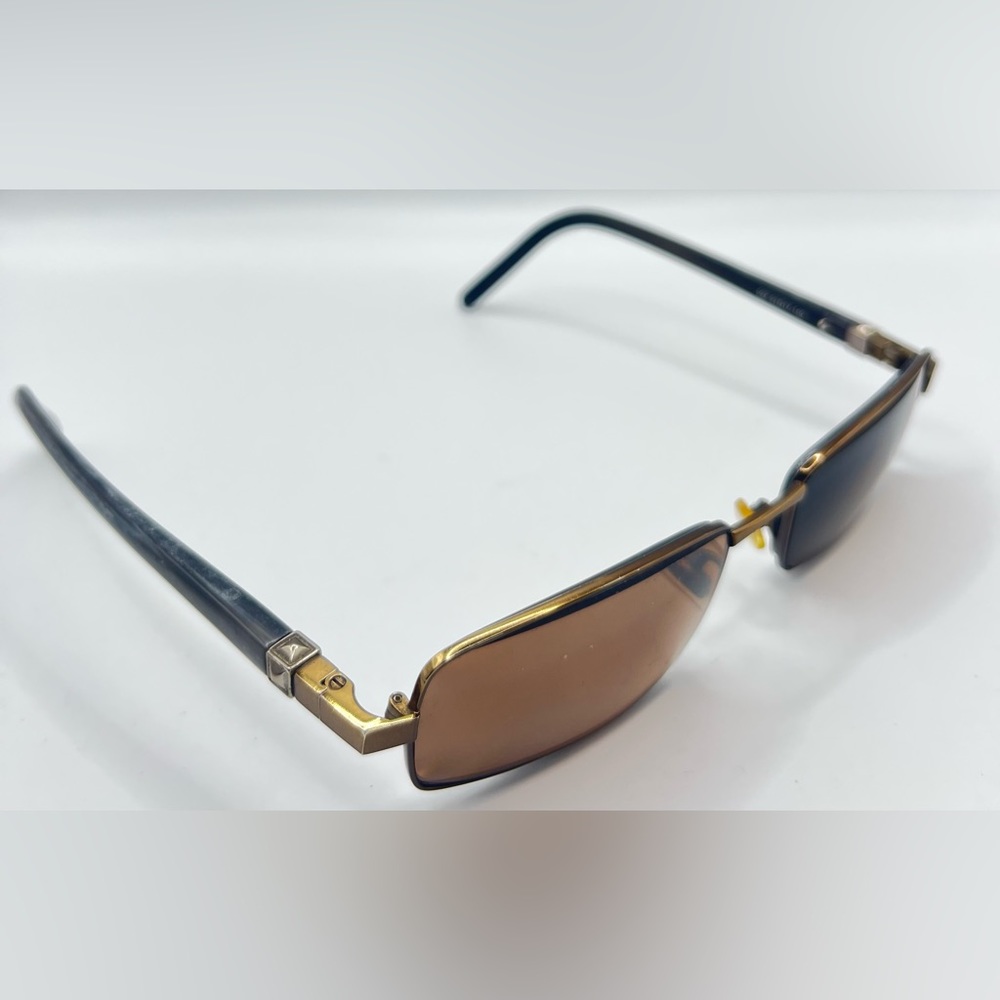 Vintage Bellagio 502 Brown Rectangular Sunglasses Frames Only
